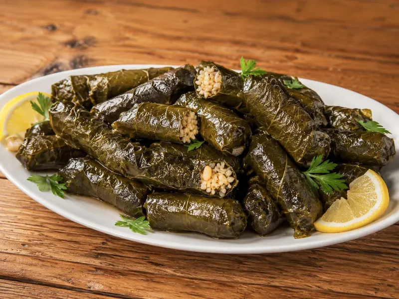 מנת עלי גפן, מגש קטן